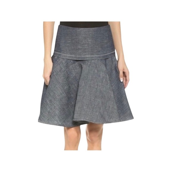 Rag & Bone Women's Elsa Denim Circle Skirt Size 8 - Picture 1 of 9